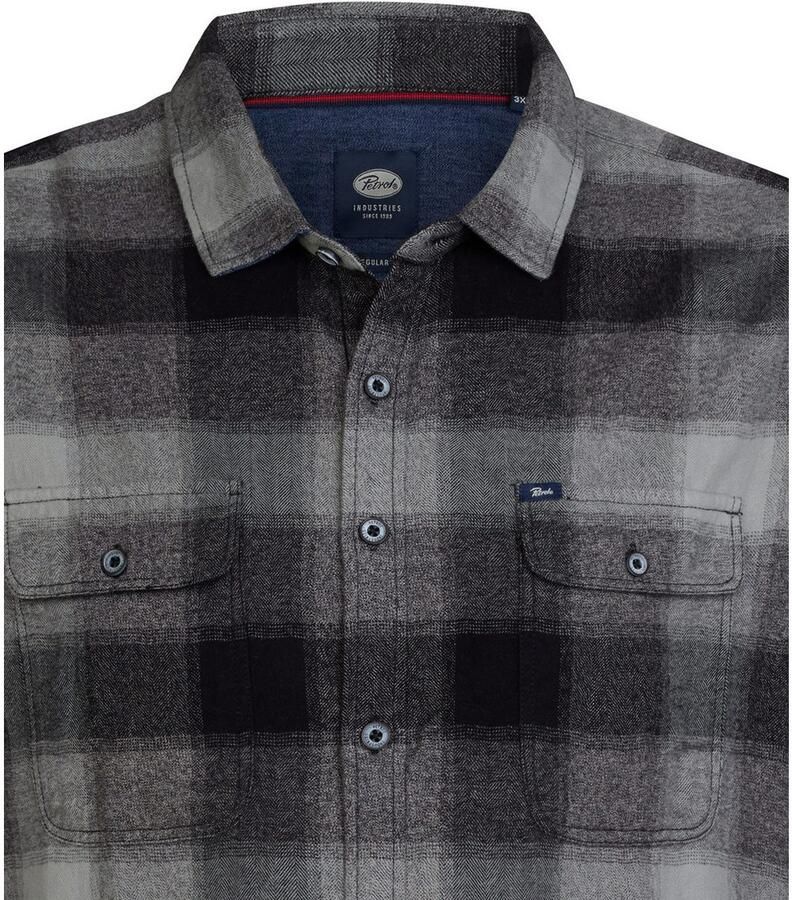 Petrol Industries Overhemd met lange mouwen met borstzakken