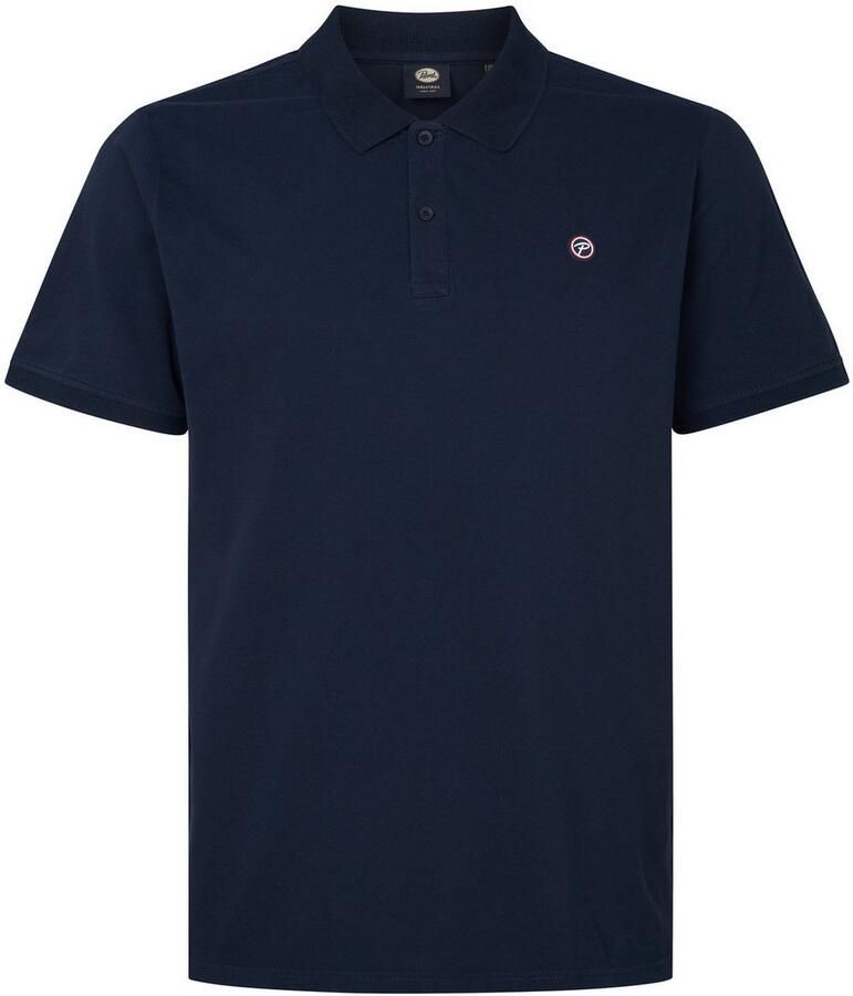 Petrol industries Plus Size regular polo donkerblauw