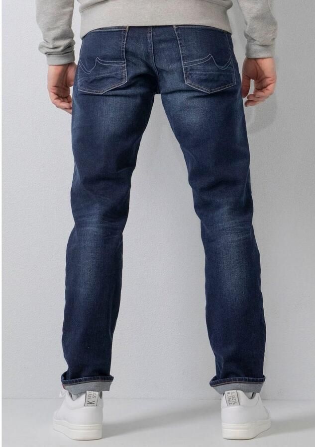 Petrol Industries regular fit jeans RILEY met riem dark used - Foto 3