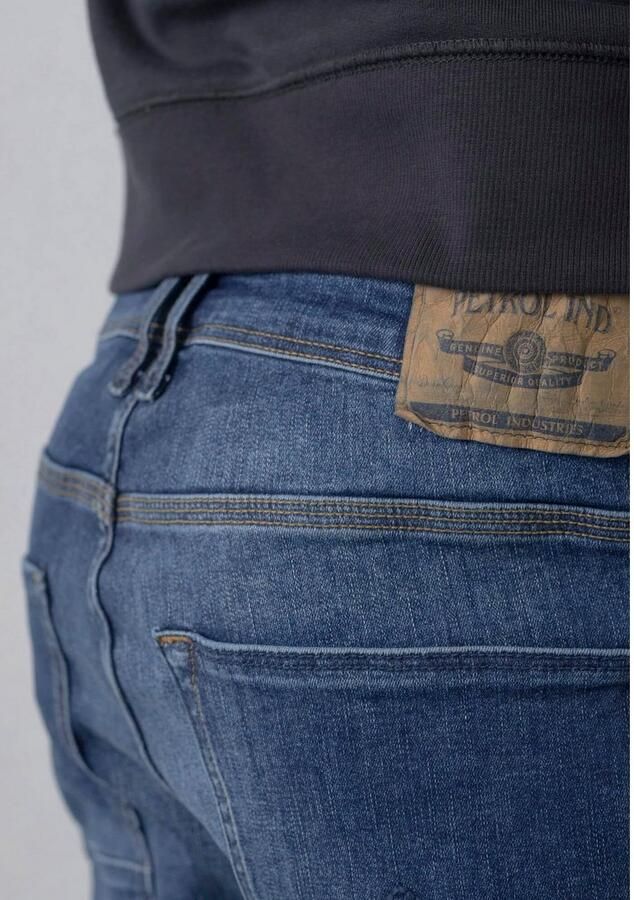 Petrol Industries regular tapered fit jeans RUSSEL met riem vintage blue - Foto 4
