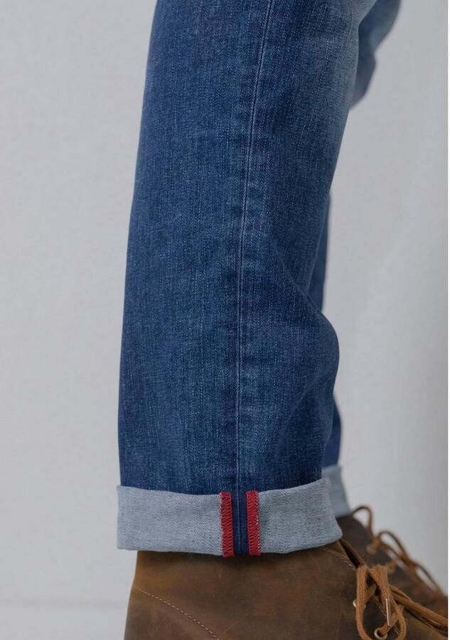 Petrol Industries regular tapered fit jeans RUSSEL met riem vintage blue - Foto 6