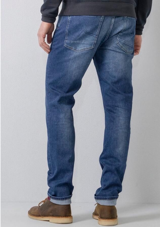 Petrol Industries regular tapered fit jeans RUSSEL met riem vintage blue - Foto 5