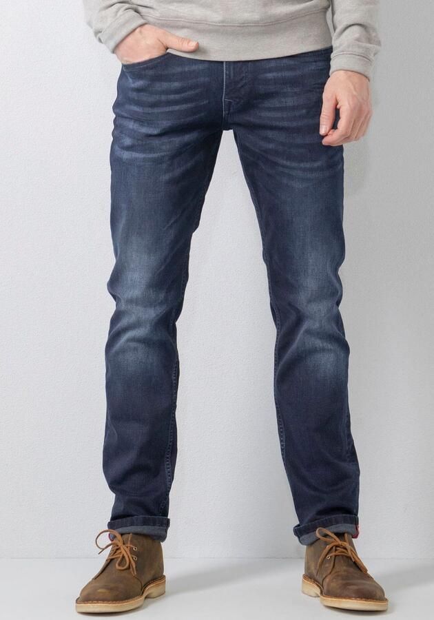 Petrol Industries regular tapered fit jeans RUSSEL met riem dark faded - Foto 11