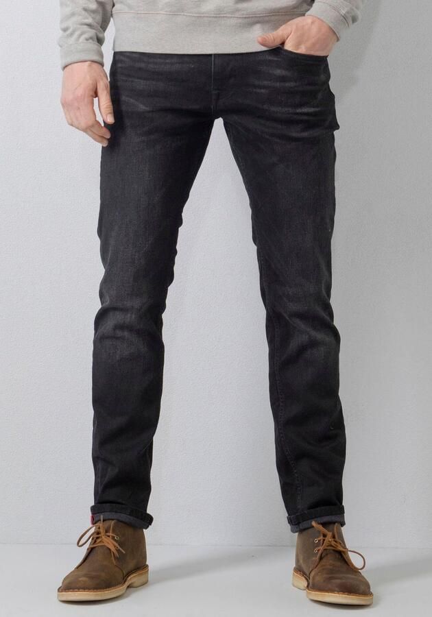 Petrol Industries regular tapered fit jeans RUSSEL met riem black stone - Foto 6
