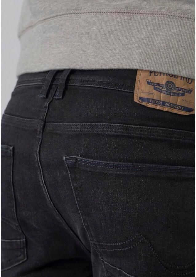 Petrol Industries regular tapered fit jeans RUSSEL met riem black stone - Foto 2