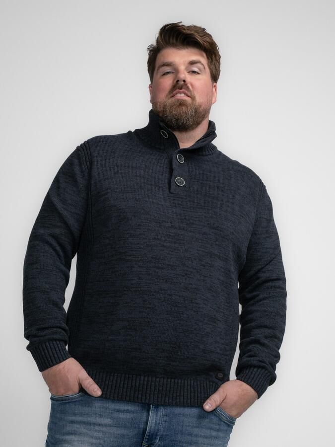 Petrol industries Plus Size gebreide trui donkerblauw - Foto 8