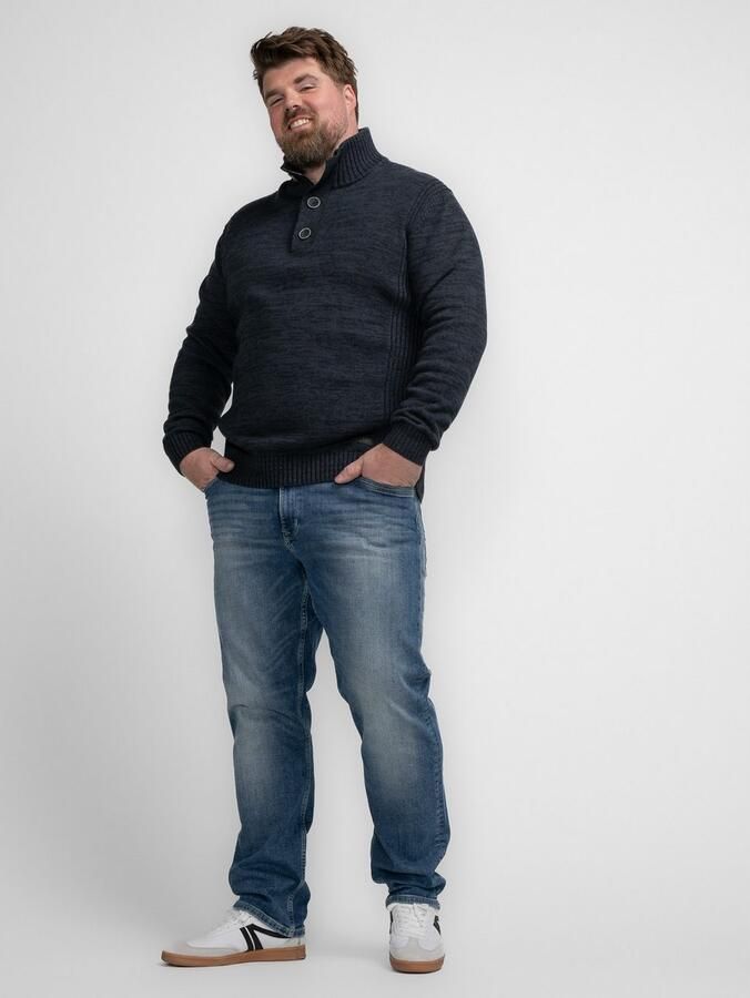 Petrol industries Plus Size gebreide trui donkerblauw - Foto 6