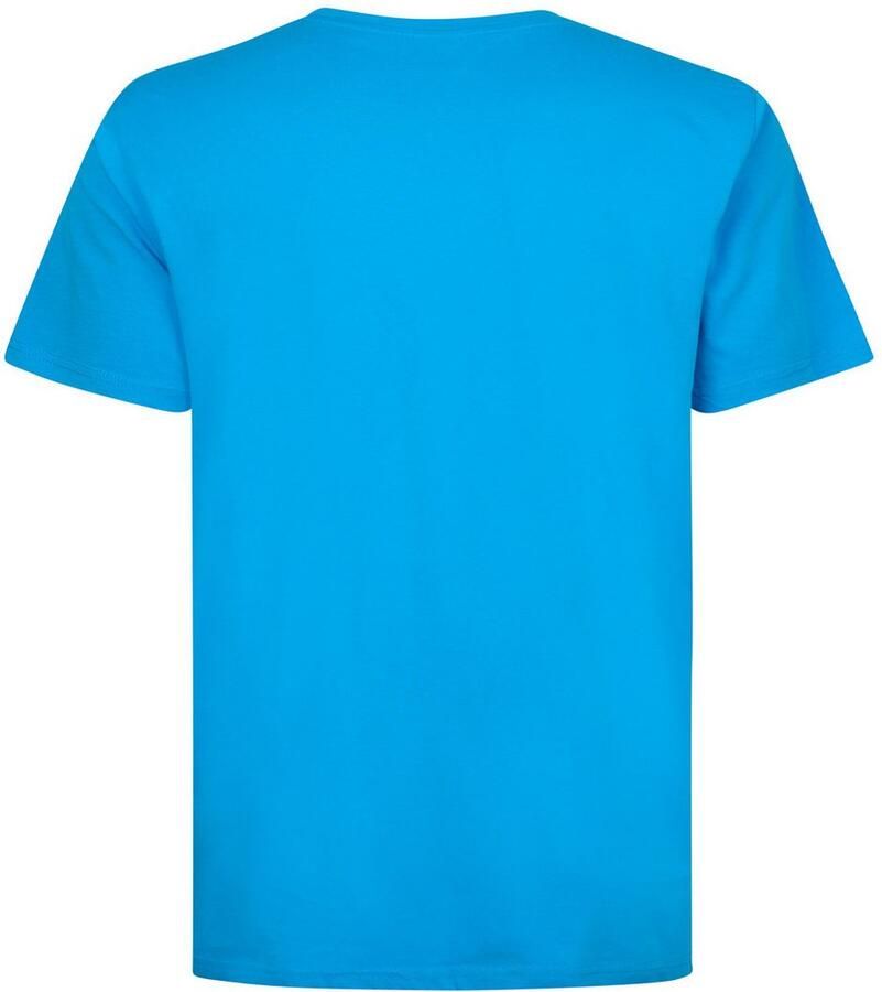 Petrol Industries Shirt met ronde hals met geborduurd logo