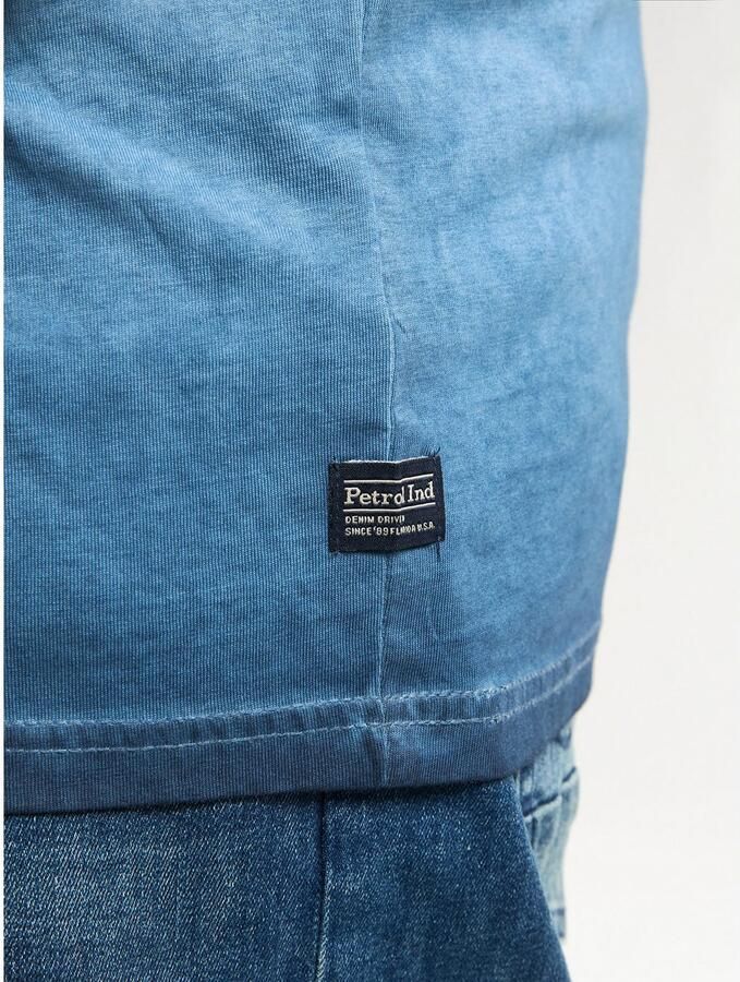 Petrol Industries Shirt met ronde hals met geborduurd logo - Foto 4