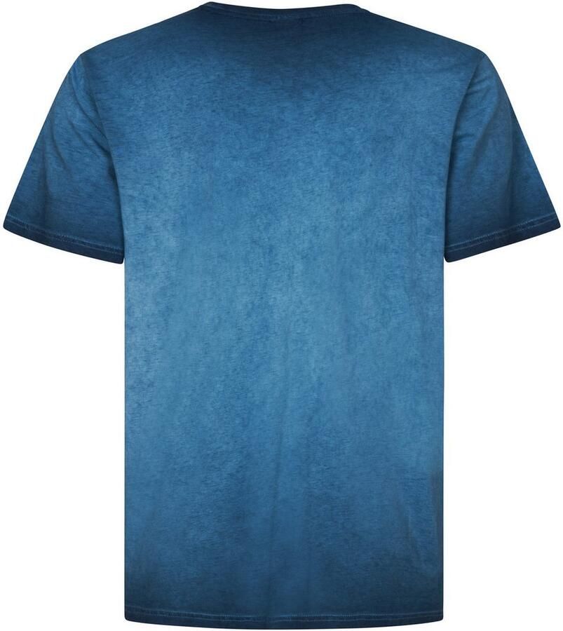 Petrol Industries Shirt met ronde hals met geborduurd logo