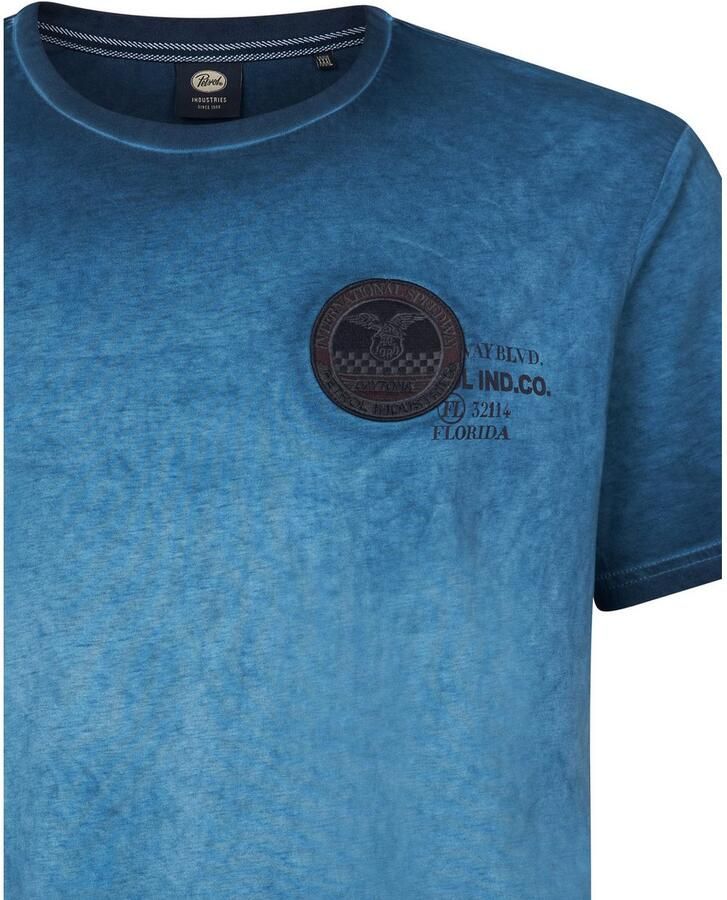 Petrol Industries Shirt met ronde hals met geborduurd logo - Foto 2