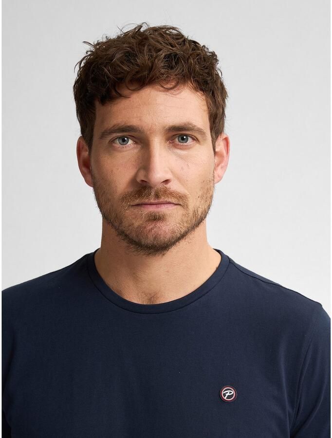 Petrol Industries Shirt met ronde hals met geborduurd logo - Foto 4