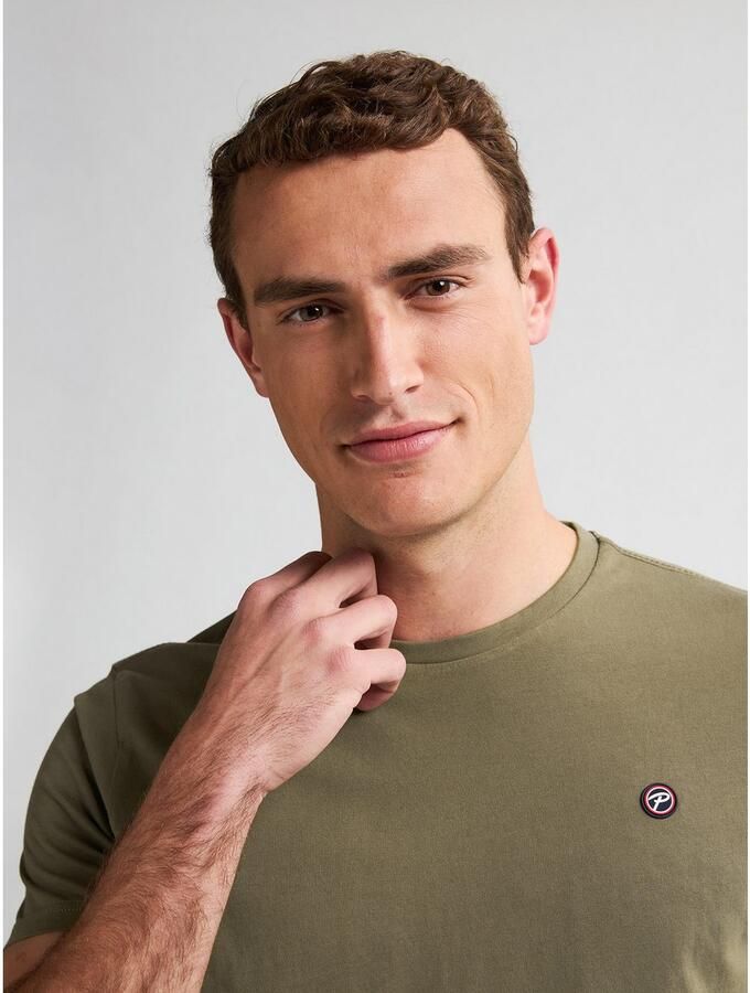 Petrol Industries Shirt met ronde hals met geborduurd logo - Foto 4