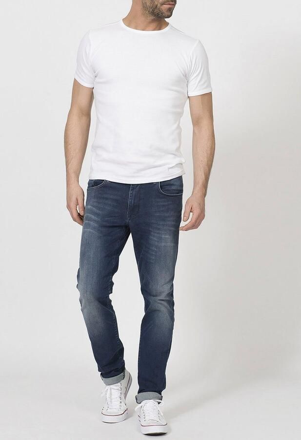 Petrol Industries slim fit jeans SEAHAM met riem cloudy sky - Foto 8