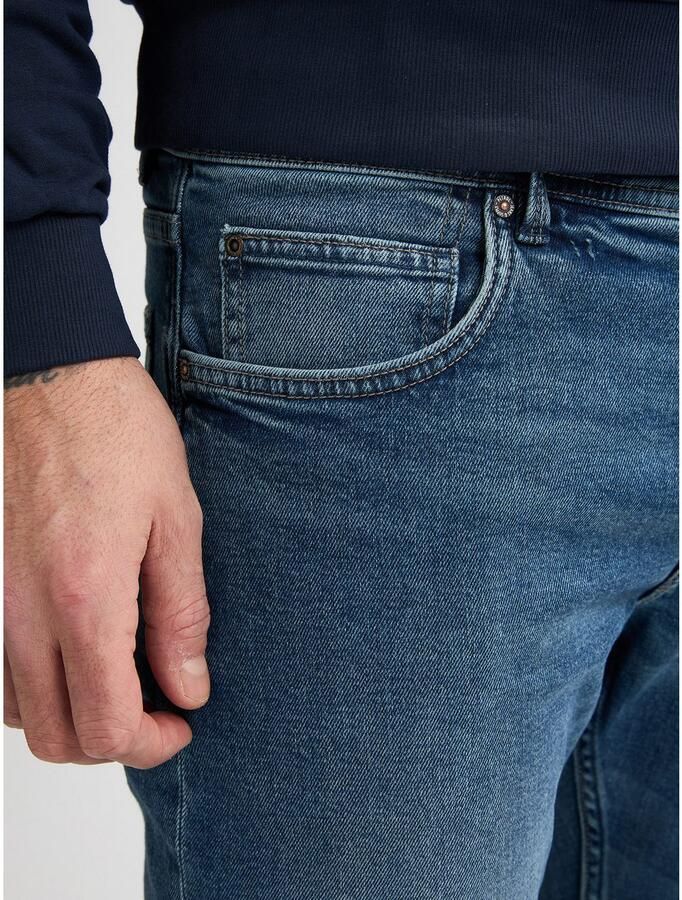 Petrol Industries Straight jeans met optisch tweedelige achterzak