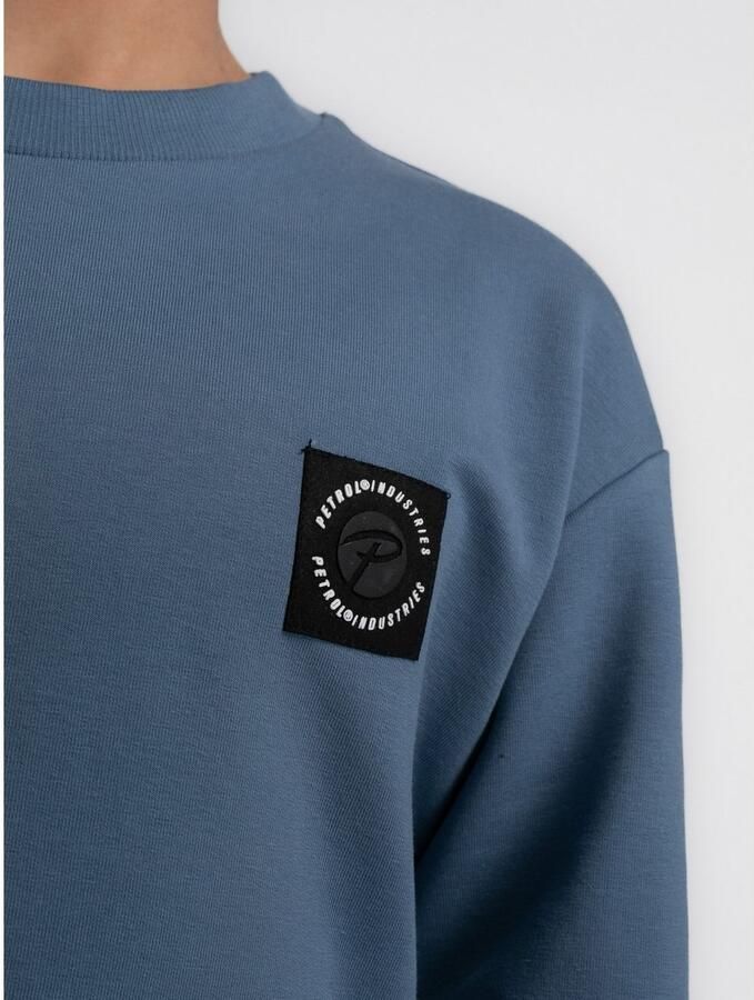 Petrol Industries Sweater met reliëf op de borst