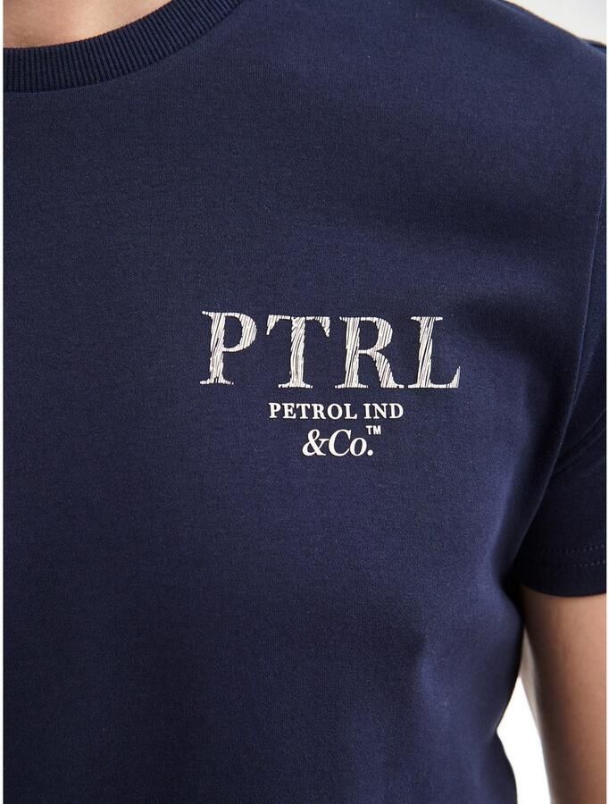 Petrol Industries T-shirt met logo-opschrift - Foto 4