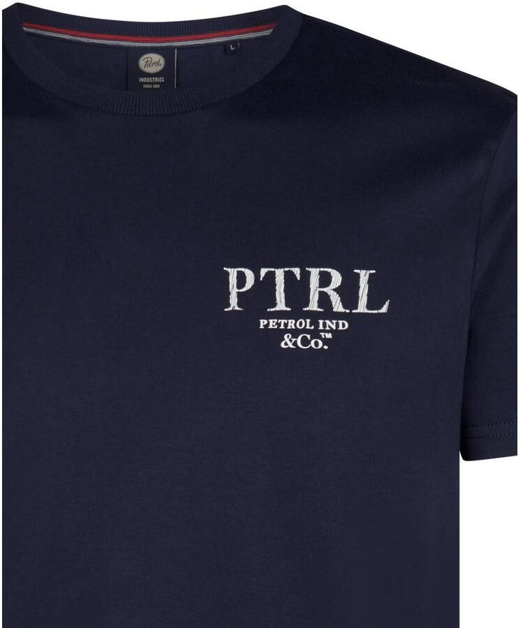 Petrol Industries T-shirt met logo-opschrift