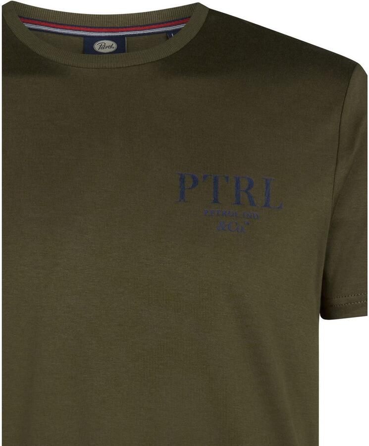 Petrol Industries T-shirt met logo-opschrift