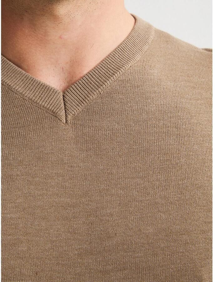 Petrol Industries Trui met V-hals V-Neck Basi Materiaalmix met katoenpercentage - Foto 3