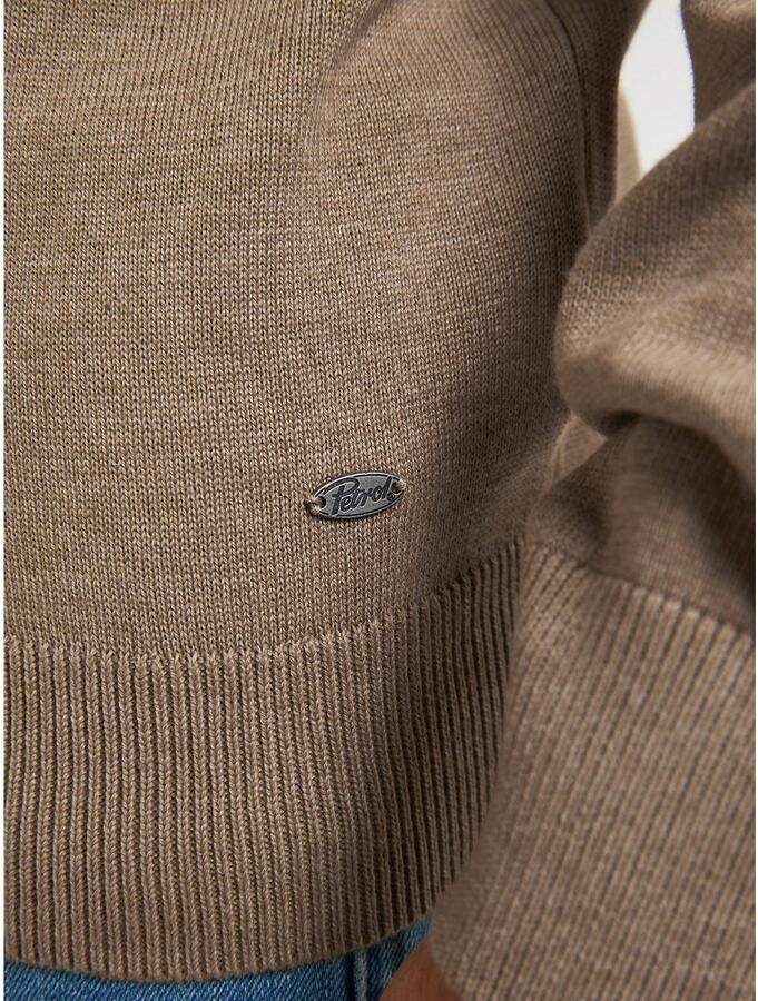 Petrol Industries Trui met V-hals V-Neck Basi Materiaalmix met katoenpercentage - Foto 4