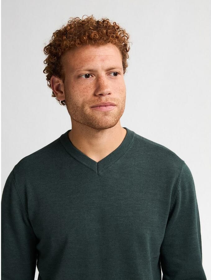 Petrol Industries Trui met V-hals V-Neck Basi Materiaalmix met katoenpercentage - Foto 5