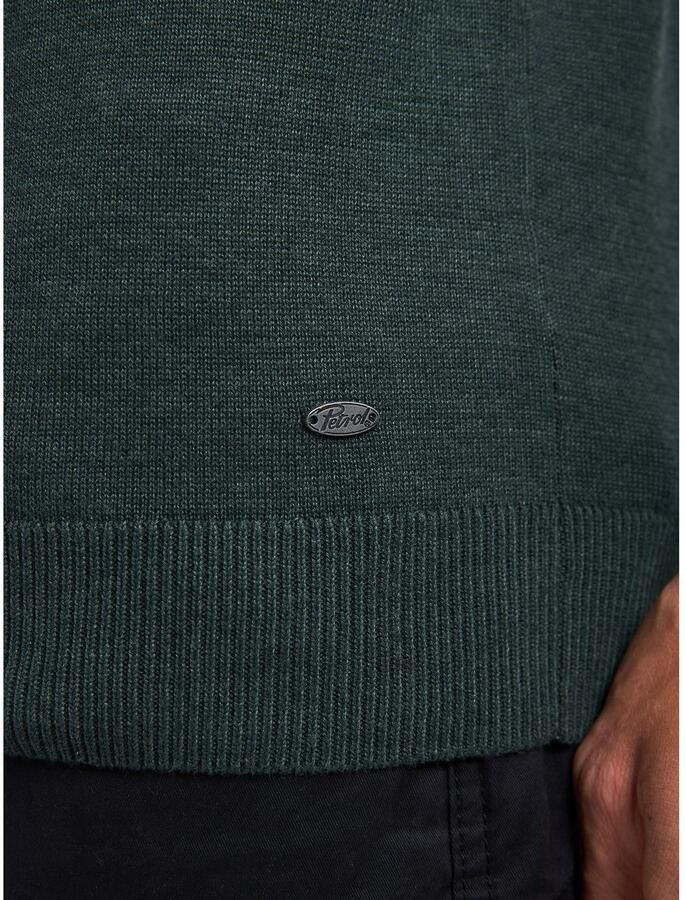 Petrol Industries Trui met V-hals V-Neck Basi Materiaalmix met katoenpercentage - Foto 3