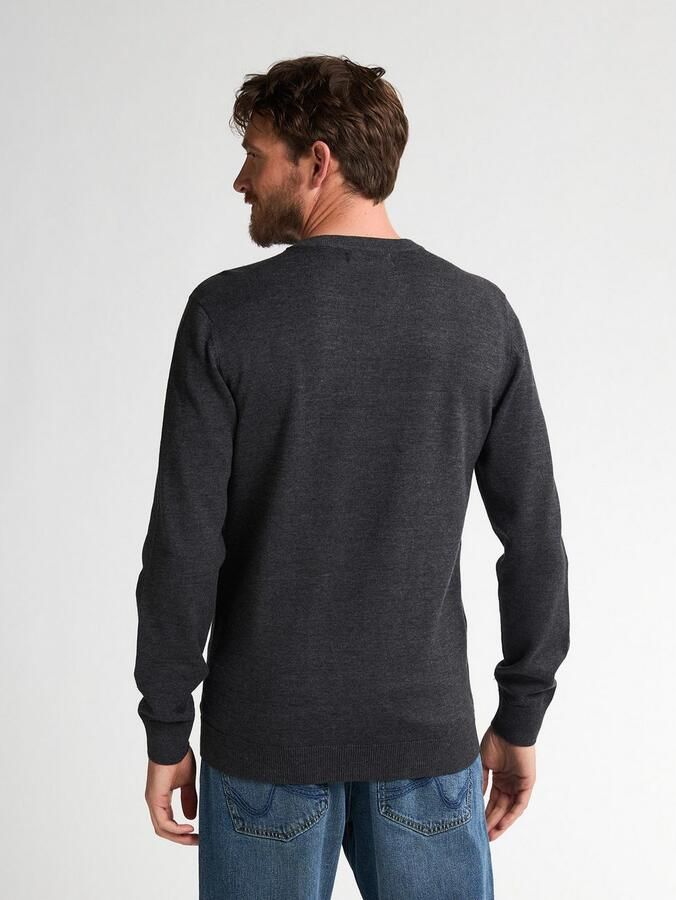 Petrol Industries Trui met V-hals V-Neck Basi Materiaalmix met katoenpercentage - Foto 6