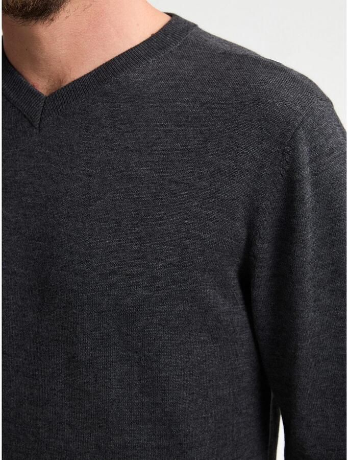 Petrol Industries Trui met V-hals V-Neck Basi Materiaalmix met katoenpercentage - Foto 3