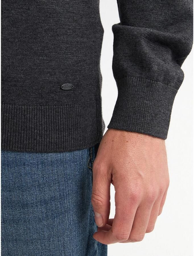 Petrol Industries Trui met V-hals V-Neck Basi Materiaalmix met katoenpercentage - Foto 4