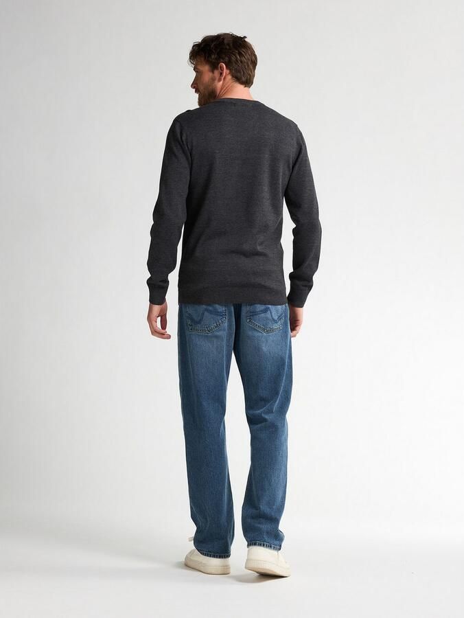 Petrol Industries Trui met V-hals V-Neck Basi Materiaalmix met katoenpercentage - Foto 8