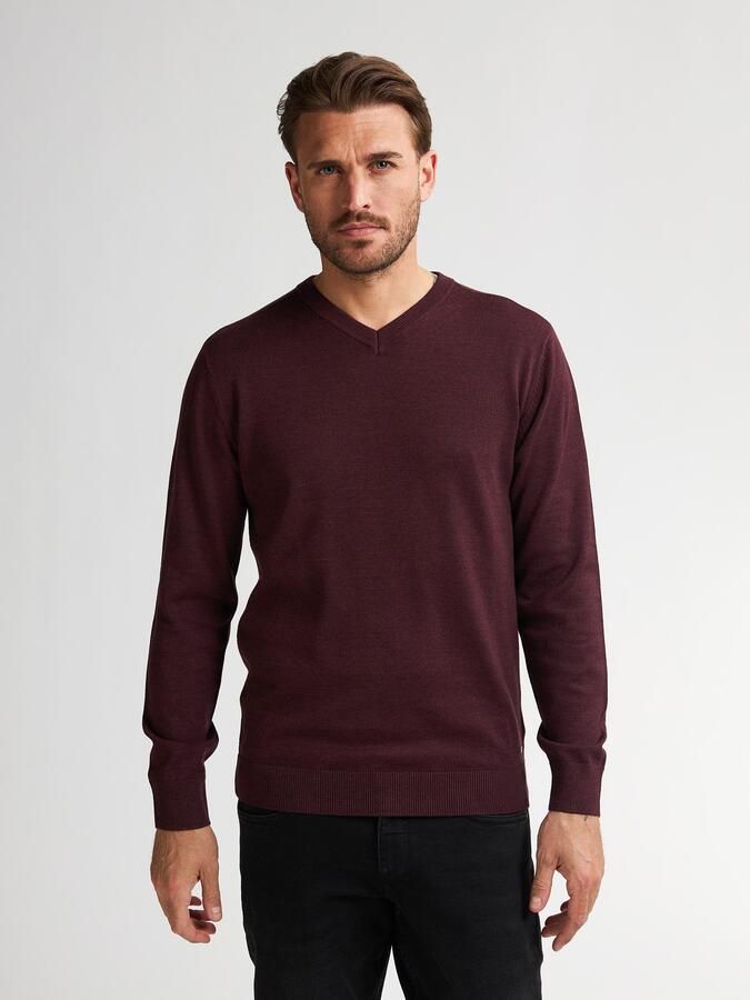 Petrol Industries Trui met V-hals V-Neck Basi Materiaalmix met katoenpercentage - Foto 9