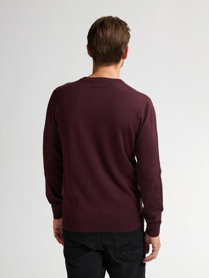 Petrol Industries Trui met V-hals V-Neck Basi Materiaalmix met katoenpercentage - Foto 6