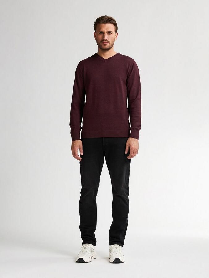 Petrol Industries Trui met V-hals V-Neck Basi Materiaalmix met katoenpercentage - Foto 7