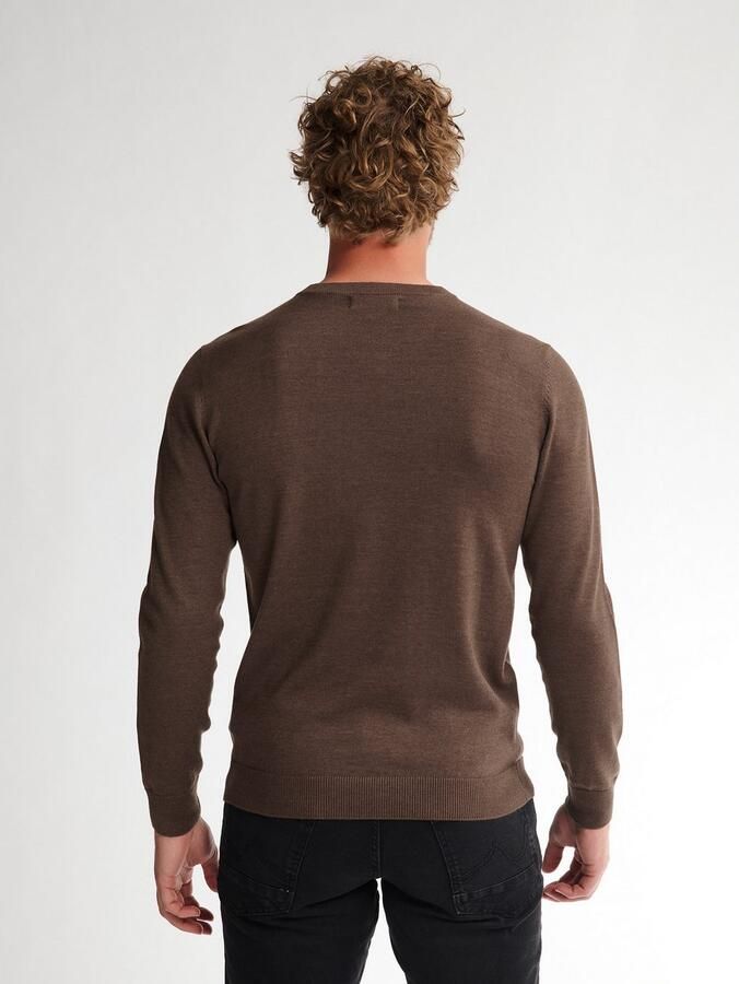 Petrol Industries Trui met V-hals V-Neck Basi Materiaalmix met katoenpercentage - Foto 5