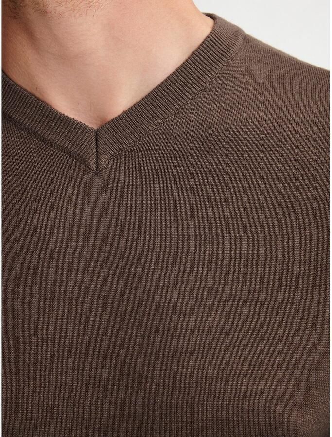 Petrol Industries Trui met V-hals V-Neck Basi Materiaalmix met katoenpercentage - Foto 2