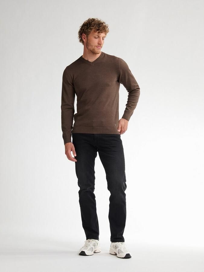 Petrol Industries Trui met V-hals V-Neck Basi Materiaalmix met katoenpercentage - Foto 6