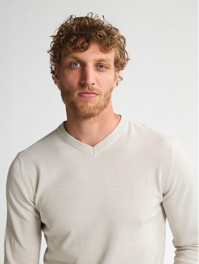 Petrol Industries Trui met V-hals V-Neck Basi Materiaalmix met katoenpercentage - Foto 7