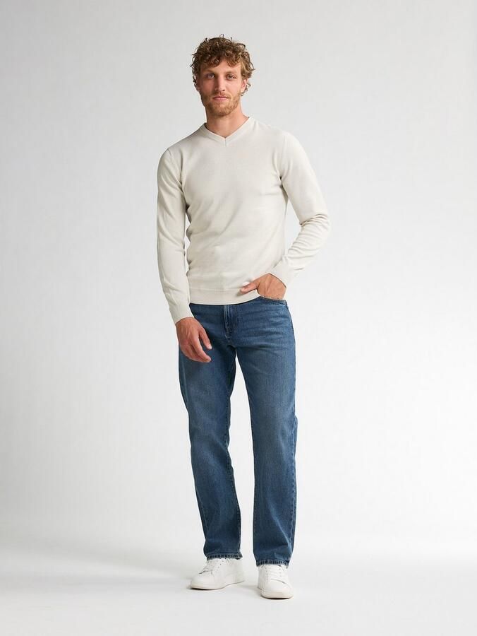 Petrol Industries Trui met V-hals V-Neck Basi Materiaalmix met katoenpercentage - Foto 9