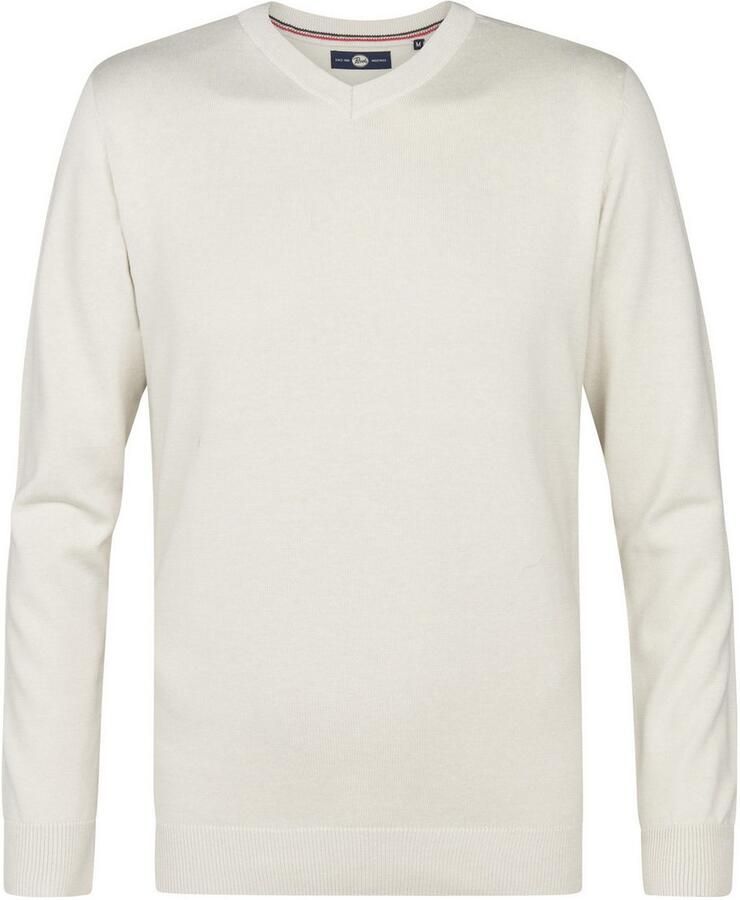 Petrol Industries Trui met V-hals V-Neck Basi Materiaalmix met katoenpercentage - Foto 4