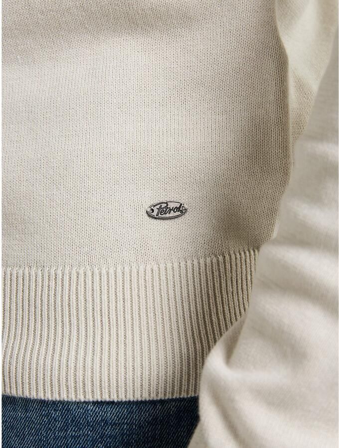 Petrol Industries Trui met V-hals V-Neck Basi Materiaalmix met katoenpercentage - Foto 6