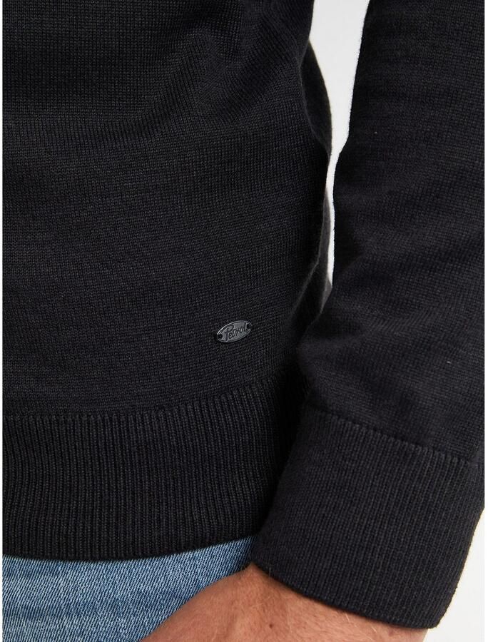 Petrol Industries Trui met V-hals V-Neck Basi Materiaalmix met katoenpercentage - Foto 3