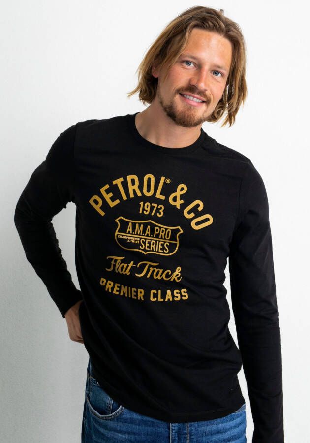 Petrol Industries longsleeve met logo black