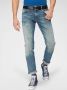 Petrol Industries slim fit jeans SEAHAM met riem blauw - Thumbnail 2