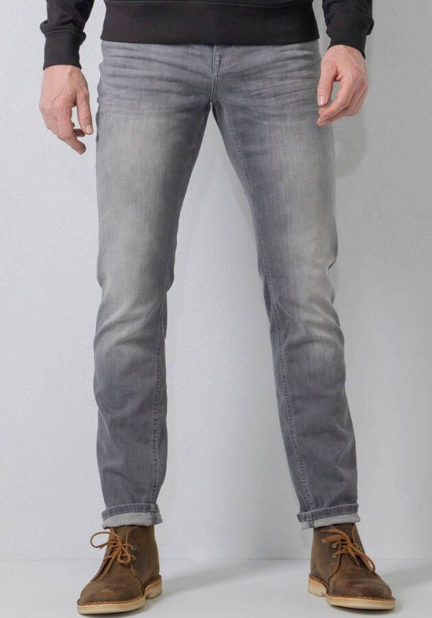Petrol Industries slim fit jeans SEAHAM-TRACKER met riem 9703 dusty silver