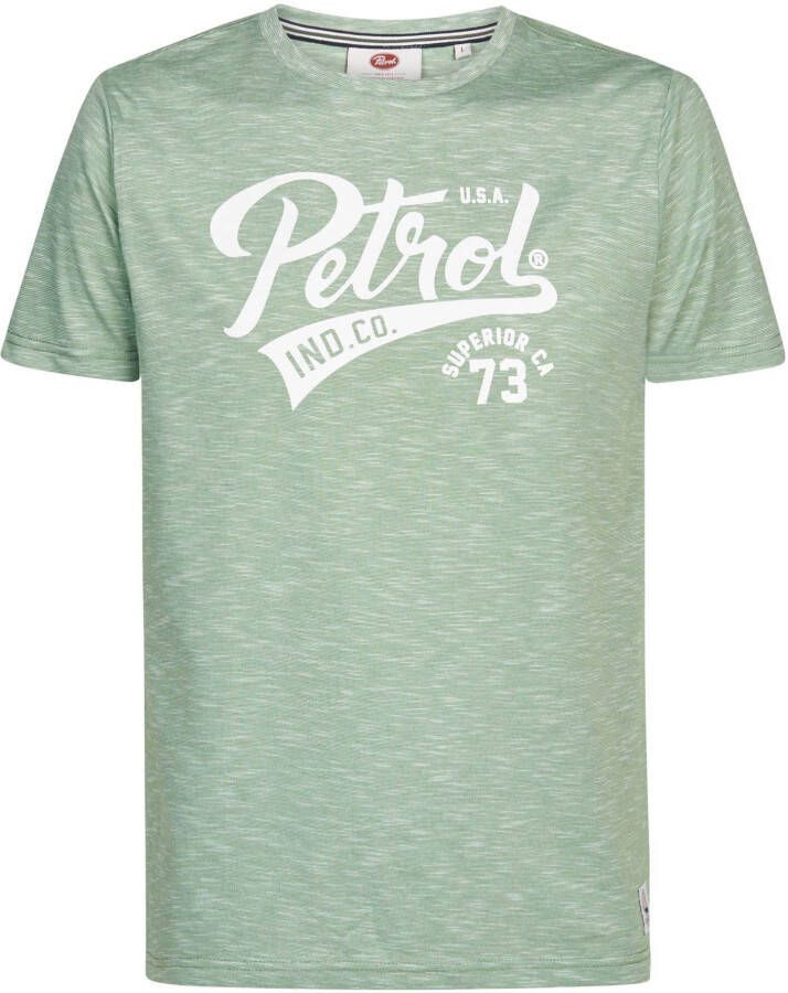 Petrol Industries T-shirt met logo green ivy