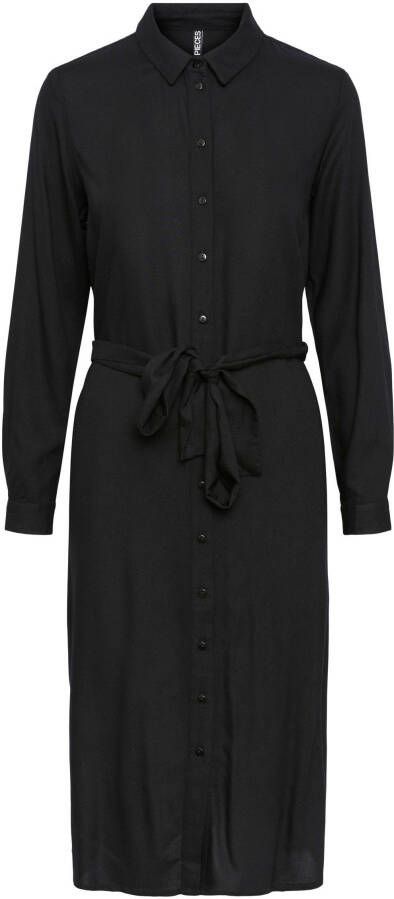 Pieces Blousejurkje PCCAMMIE LS MIDI SHIRT DRESS