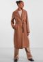 PIECES coat PCJOSIE van gerecycled polyester camel - Thumbnail 2
