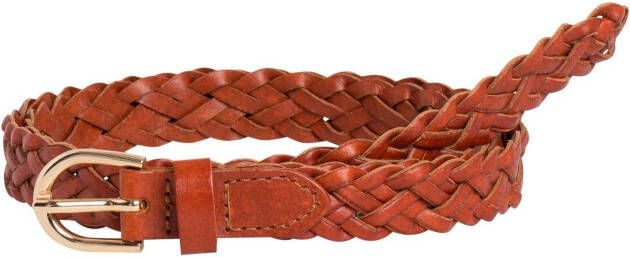 Pieces Leren riem PCAVERY LEATHER BRAIDED SLIM BELT NOOS