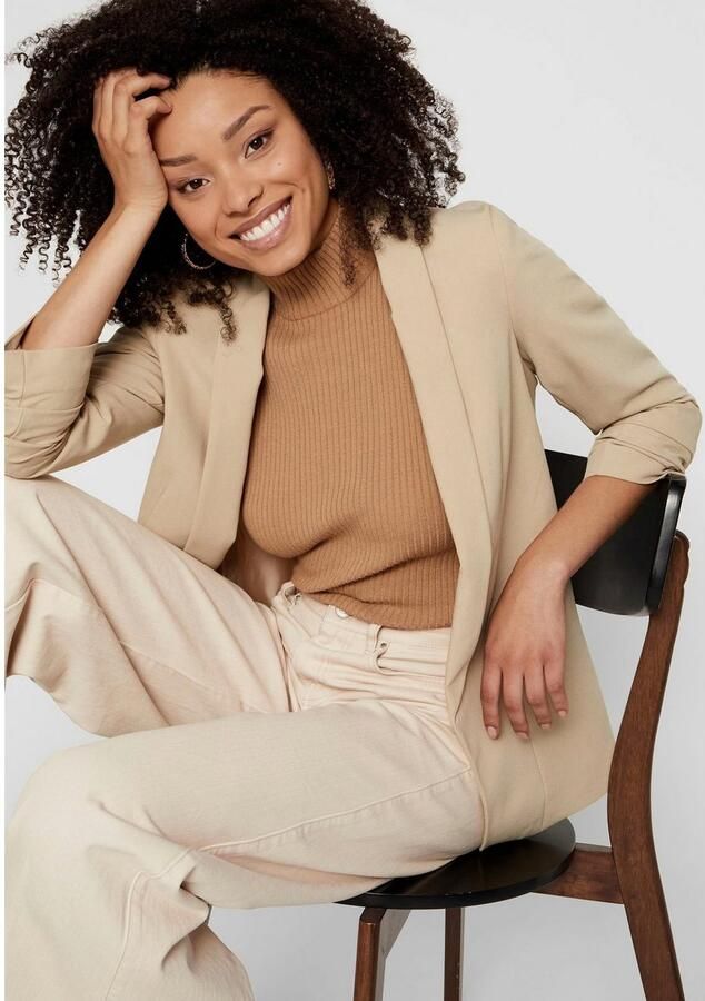 Pieces Blouseblazer PCBOSELLA 3 4 BLAZER NOOS met plooidetail op de mouw - Foto 3